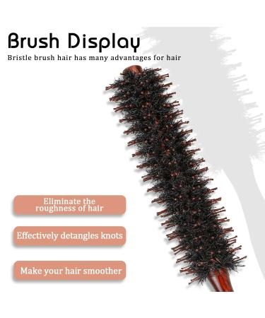 Rundbrush Wild Boar Bristle Round Hairbrush - Mini 3.4cm Brush for Men & Women | Perfect for Blow Drying & Natural Curls - Buy Online on GoSupps.com