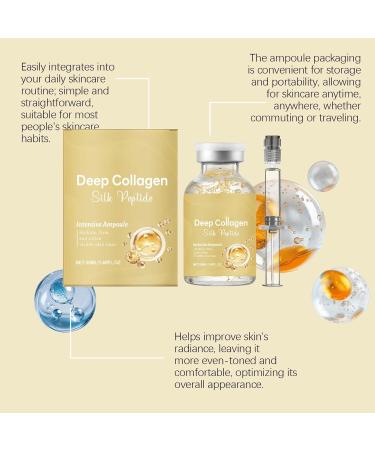 Ampoule de renouvellement de la peau avec peptides de collag ne - s rum visage l ger feuchtigkeitsspendendes pour une peau d' uf - essence de soin quotidien facile absorber (1pcs) - Buy Online on GoSupps.com