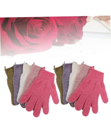 FOMIYES 10 Pairs Bath Mitt Gloves & Back Sponge - Exfoliating Loofah Gloves for a Refreshing Shower Experience - Buy Online on GoSupps.com