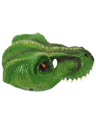 Imikeya dinosaur mask PU-Dino-Mask Funny animal head mask Halloween dinosaur-cosplay costume frequisite for masquerade carnival party accessories
