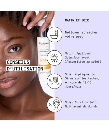 NUBIANCE - Complete Ritual Anti-Dark Spot Face Cream HRB-3 - Day and Night Care + Anti-Dark Spot Serum - Unifying Cream for Black or Combination Skin - For Pigment Spots - Buy Online on GoSupps.com