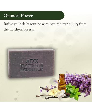 ADK Natural Balsam & Lavender Soap Bar - Handmade Organic Vegan Body Soap for All Skin Types - 4 oz - Buy Online on GoSupps.com