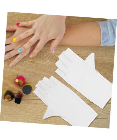 ABOOFAN 2 Pairs Half Finger Gloves Nylon Gloves Anti-uv Gloves Nail Dryer Gloves Pink Gloves Sun Gloves Nail Art Accessory Uv Gloves for Manicure Breathable Sun Protection Gloves Gel 21x12x0.1cm As Shown - Buy Online on GoSupps.com