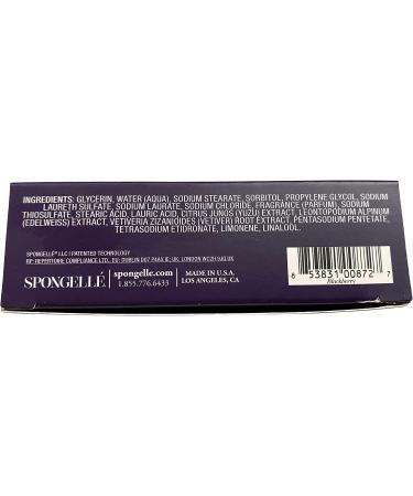 Spongelle Multi-Use Flower Sponge 3oz (BlackBerry) - White | Long-Lasting Fragrance & Exfoliation - Buy Online on GoSupps.com