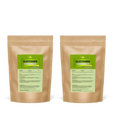 Bonemis Glucosamine powder 1 kg (2 bags of 500 g each) premium quality without additives (Glucosamine sulfate 2KCl)