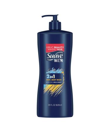 Suave Men 2 in 1 Hair and Body Wash 28 oz