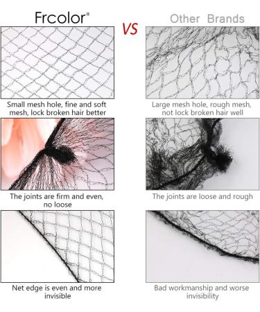 Frcolor 100pcs Reusable Hair Nets Invisible Elastic Edge Mesh Invisible Hairnet Hair Bun Accessories for Women Girls 50CM - Buy Online on GoSupps.com