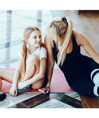 8 Piece Velvet Gymnastics Hair Scrunchies Set for Women and Girls - Assorted Colors - Buy Online on GoSupps.com