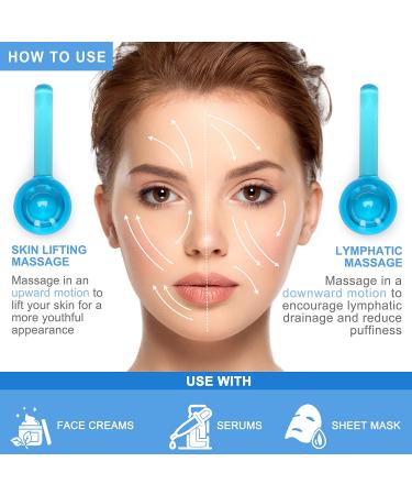 Facial Ice Roller Massager - Cold Globes for Skin Care Tools - Buy Online on GoSupps.com