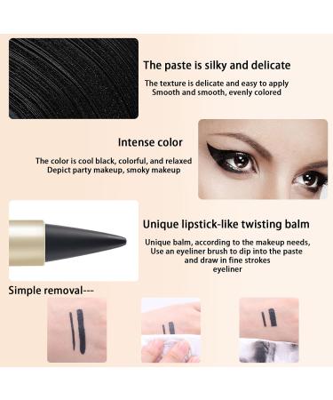 SSKHE Eyeliner waterproof kajal pencil long lasting high coverage eye pencil black durable water resistant eye makeup kajal - Buy Online on GoSupps.com