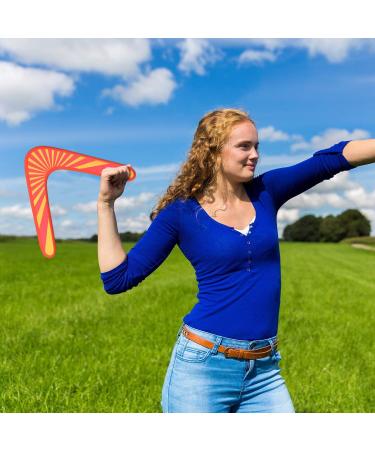 Tatuo Set of 3 Returning Boomerangs for Athletes and Beginners - Wood and Soft Boomerangs for Sports Games - Ideal for Young Throwers - Parental Supervision Required - Buy Online on GoSupps.com