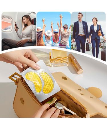 60 Pcs Green Under Eye Patches with 5 Pieces 24K Gold Travel Eye Mask 30 Pairs Undereye Mask for Dark Circles Puffy Eye Treatment Collagen Gel Pads Hydrating for Eye Bag Puffiness Wrinkle - Buy Online on GoSupps.com