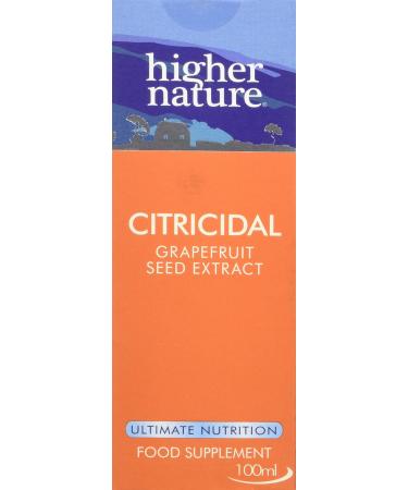 Higher Nature - Citricidal Grapefruit Seed Extract - Digestive Support - Made with Grapefruits - Gluten Free - Vegetarian & Vegan - 100ml 100 ml (Pack of 1) - Buy Online on GoSupps.com