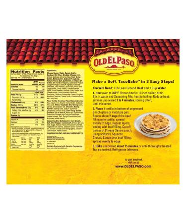 Old El Paso Soft Taco Bake Dinner Kit 8.4 oz Box - Pack of 6 - Buy Online on GoSupps.com
