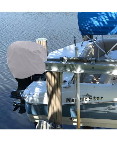 Primeshield Outboard Motor Cover - Waterproof 600D Heavy Duty Hood Cover for Up to 150HP Engines - XXL Grey - Buy Online on GoSupps.com