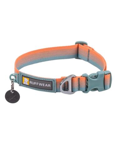 RUFFWEAR Front Range Collar Medium Dog Collar with Aluminium V-Ring Adjustable Length Pet Dog Collar Comfortable Soft Fabric Animal Collar with Dog Lead Attachment Ring 36-51cm Spring Fade Spring Fade M - Buy Online on GoSupps.com