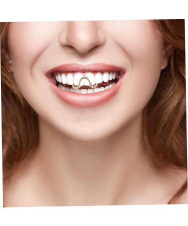  NOLITOY NOLITOY Braces Hip Hop Costume For Men Teeth Caps Fake Gold Grills Vampire Teeth Rapper Costume Ladies Gold Digger Costume Ladies Teeth Jewelry Tooth Cap Waltz Grill Rhinestones Golden - Buy Online on GoSupps.com