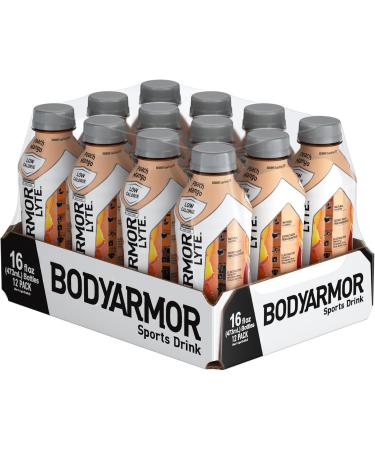 BODYARMOR Lyte Peach Mango 473mL Bottles Pack of 12 - Buy Online on GoSupps.com