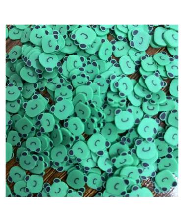 RT 100g 5/10mm Cartoon Frog Slice Slimes Resin Polymer Hot Clay Sprinkles Nail Art Decoration DIY Slime Filling Accessories Y425 (Color : 10mm)