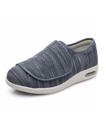 Yytcsjz Men's Diabetic Shoes Wide Width Shoes Elderly Arthritis Edema Orthopedic Shoes House Anti Slip Shoes Slippers for Swollen Feet Edema Give Parents Gifts to (Color : C Foot Length : 12)