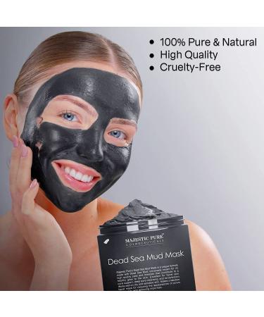 MAJESTIC PURE Dead Sea Mud Mask - Natural Skin Care for Women and Men - Best Facial Cleansing Clay for Blackhead, Whitehead, Acne, and Pores 8.8 fl. Oz - Buy Online on GoSupps.com