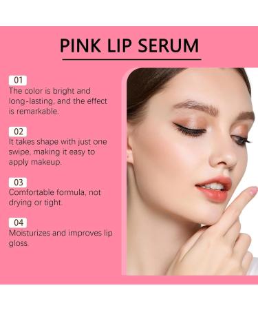 Pink Lip Pink Lip Oil Pink Lip Serum Plumper Color Changing Lip Gloss Pink Lip Serum Plump Gorgeous Glow Of Lips Glow Color Changing Lip Oil Hydrating Lip Stain For Women (Pink 1PC) - Buy Online on GoSupps.com