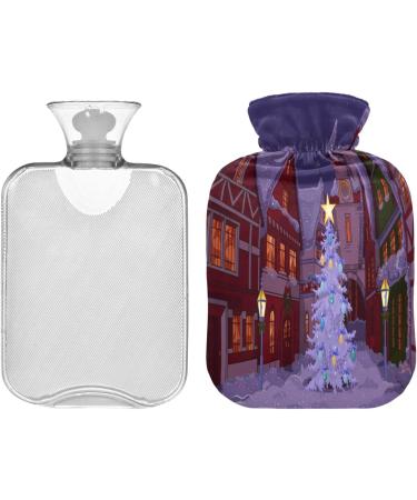 Buy Christmas Street 2L Hot Water Bottle with Cover - Pain Relief & Bed Warmer for Women - Buy Online on GoSupps.com