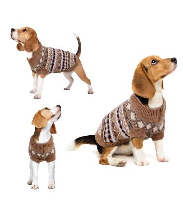 Hjumarayan Dog Sweater - Boho Dog Sweater Medium Sized Dogs Christmas Sweater Dog Beautiful Dog Sweaters Thick Dog Sweaters Dog Sweaters Dog Sweaters French Bulldog (Coffee L) L Coffee