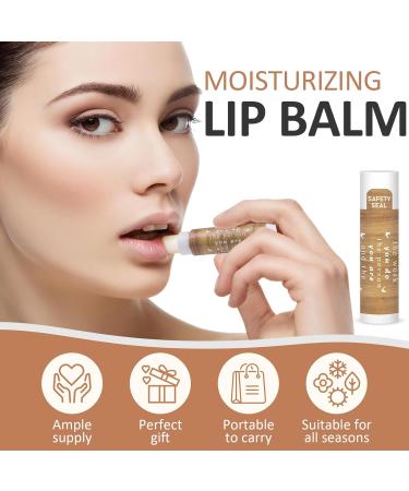 DMSKY Appreciation Gifts 60 Pcs Lip Balm Bulk Staff Appreciation Gifts Bulk Thank You Gifts Bulk for Coworkers Teacher Worker Employee Leaving Farewell Gifts Brown - Buy Online on GoSupps.com