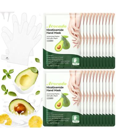 30 Pairs Moisturizing Hand Mask with Shea Avocado Hydrating Hand Masks for Dry Cracked Hands Dry Skin Moisturizer for Soft and Smooth Touch Hands for Men Women Thanksgiving Gift
