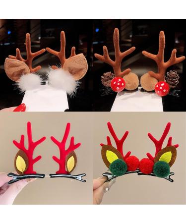 8-Piece Christmas Hair Clips Set - Festive Hair Accessories for Girls Women & Babies | Cheeky Holiday Headgear - Buy Online on GoSupps.com