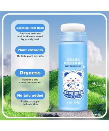 Calakono Organic Dust Powder for Toddlers & Children - Talc-Free Anti-Itch Body Care (100g) - Natural Vegetable Powder for Gentle Relief - Buy Online on GoSupps.com