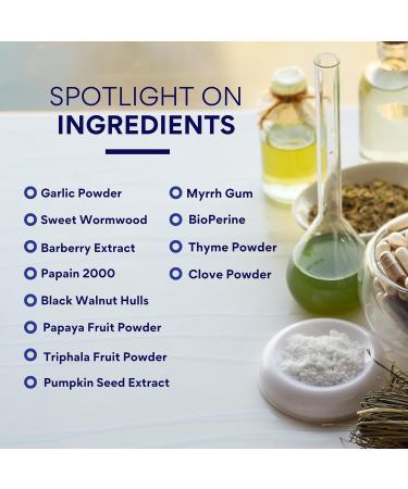 Research Verified Paraset - 120 Capsules - Natural Gut Health Enhancer - Garlic Bulb, Papain, Sweet Wormwood, Black Walnut, BioPerine - Vegan 60 Count (Pack of 2) - Buy Online on GoSupps.com