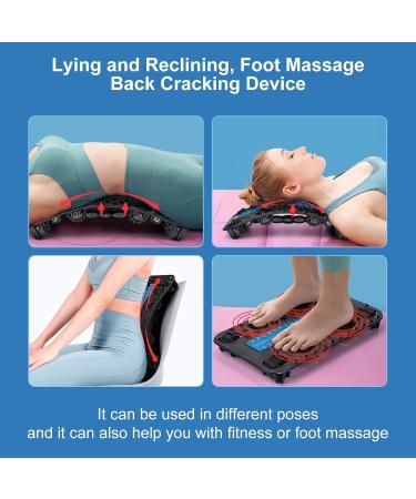 Back Extensor 2024 - Adjustable Neck & Back Support for Herniated Discs & Scoliosis | Multi-Level Lumbar Vertebrae with Massage Wheels - International Shipping - Buy Online on GoSupps.com