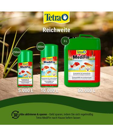 Tetra Pond Medifin 3L - Advanced Medication for Pond Fish Disease Prevention & Disinfection | International Shipping - Buy Online on GoSupps.com