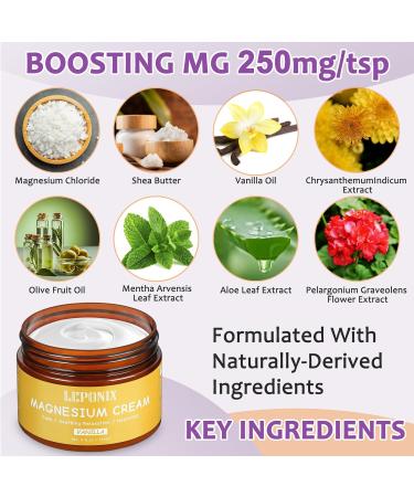 Magnesium Cream for Sleep & Muscle Recovery - Soothing Topical Magnesium Lotion for Leg Cramps Joint Comfort Pain Relief - Relaxing Magnesium Body Butter for Men Women Kids (120ml Vanilla) Vanilla 4 Fl Oz (Pack of 1) - Buy Online on GoSupps.com