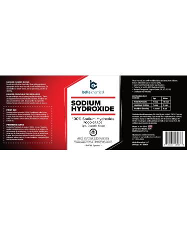 Sodium Hydroxide - Pure - Food Grade (Caustic Soda Lye) (2 Pound Jar) - Buy Online on GoSupps.com