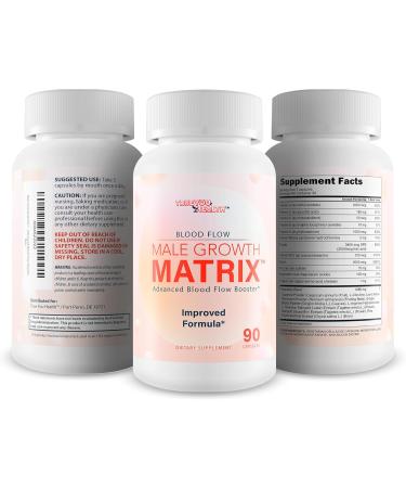 Male Growth Matrix Pro - Our Best Max Blood Flow Circulation Supplement for Men - Advanced Blood Flow Circulation Booster Supplement - Gingko Biloba Blood Flow Booster for Mens Growth Matrix for Men - Buy Online on GoSupps.com