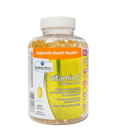 Members Mark Vitamin E 400 IU Dietary Supplement (500 ct.)