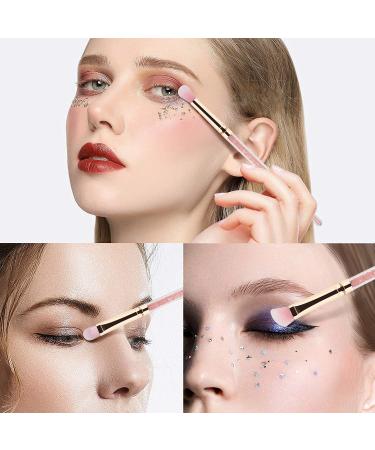 Refreshyourlife 12 Pcs Professional Eye Makeup Brushes Set - Eyeshadow, Eyebrow, Blending, Fan, Eyelash Brushes - Pink Diamond - Buy Online on GoSupps.com