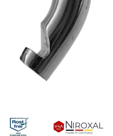 10 Small Stainless Steel Carabiner Hooks - 3mm Strong Keychain with 200kg Break Load - Ideal for Hammocks & Swing - Durable Edestahlkarabiner - Buy Online on GoSupps.com