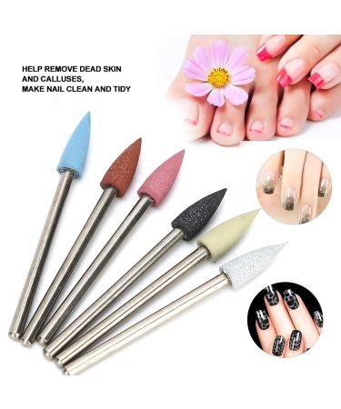 6Pcs Nail Art Grinding Head Set - Aluminum Nail Drill Bits for Dead Skin Removal & Polishing | Best Nail Tools - Buy Online on GoSupps.com