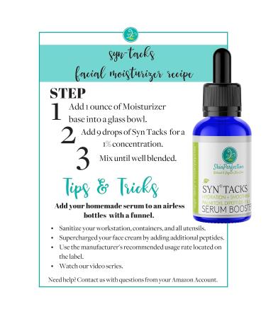 Syn Tacks Palmitoyl Dipeptide 5 - Anti-Aging Firming Peptide Lotion for Youthful Skin | DIY Serum Booster - Buy Online on GoSupps.com