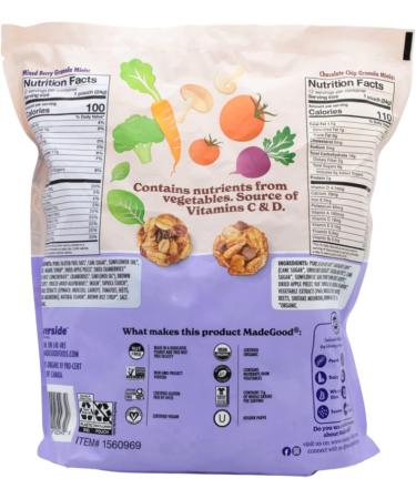 P2P Organic Granola Minis- 24 Ct-Bag Bite Size Balls Organic Snack Variety Pack Gluten Free Non GMO Vegan Peanut Free Individually Wrapped Snack Packs 20.4 Oz 1 Bag - Buy Online on GoSupps.com