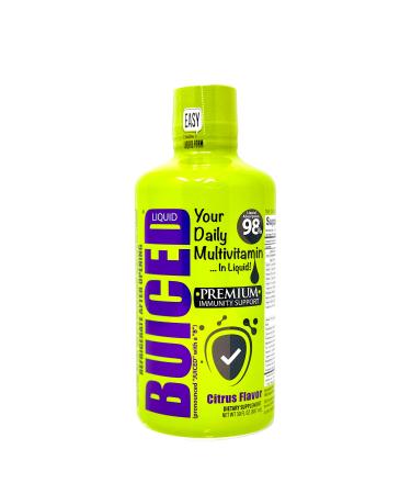 BUICED Liquid Daily Multivitamin for Men & Multivitamin for Women | Citrus Flavor | Bariatric Multivitamin | Soy Free | Allergen Free | Paleo Friendly Multivitamin | Vegan Multivitamin | Made in USA 1