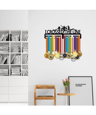 Superdant Runner Medal Hanger Display - Crossed The Line Race Medal Holder - 60+ Medal Holder for Competition Athlete Gift - Buy Online on GoSupps.com