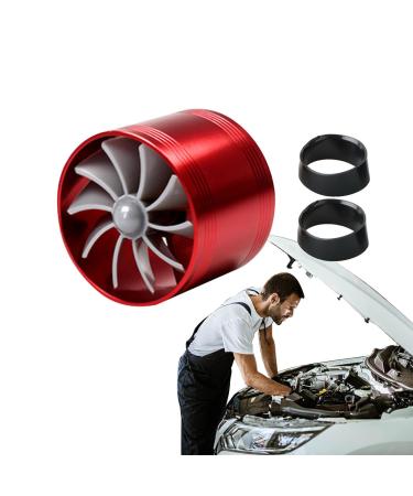 JPSDOW Auto-Turbonator one-sided turbine for car |Turbine super charger substitute car turbonator for travel camper motorhome car convertible car truck SUV red one side