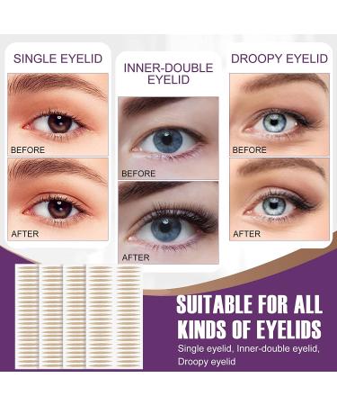 Invisible Double Eyelid Stripes - 480 Sluent Plant Tape Instant Lift Eyelid Bands with Fork Rods - Buy Online on GoSupps.com