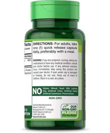 Nature's Truth Zinc Picolinate 50mg | 120 Capsules | Non-GMO & Gluten Free Supplement - Buy Online on GoSupps.com