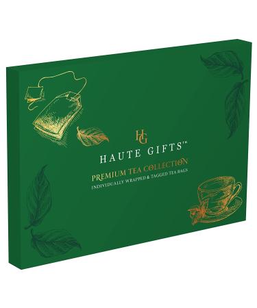 Tea Bags Sampler Assortment Gift Box - 50 Count Variety Pack with English Breakfast, Green, Black, Herbal, Chai Tea and More (Green) - Buy Online on GoSupps.com